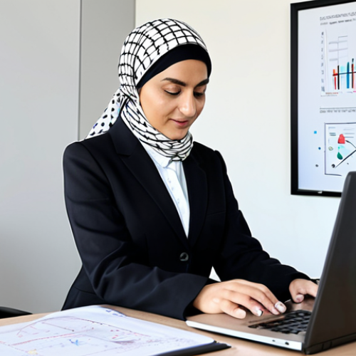Home 20 **
"A fully clothed, professional female engineer wearing modest clothing, including a headscarf (dupatta), working on a laptop in a bright, modern office. Behind her is a whiteboard with engineering diagrams. Safe for work, appropriate content, perfect anatomy, correct proportions, natural pose, professional, family-friendly, well-formed hands, proper finger count, natural body proportions, high quality."
**